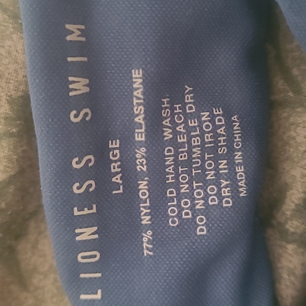 Lioness Blue Bandeau Bikini L NWT - Picture 3 of 7